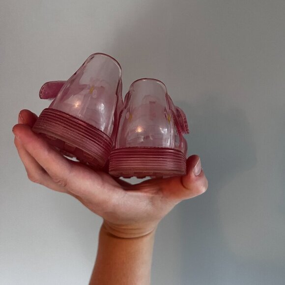 Baby Gap Jelly Sandal Pink with Daisy Size 6 - Picture 6 of 7